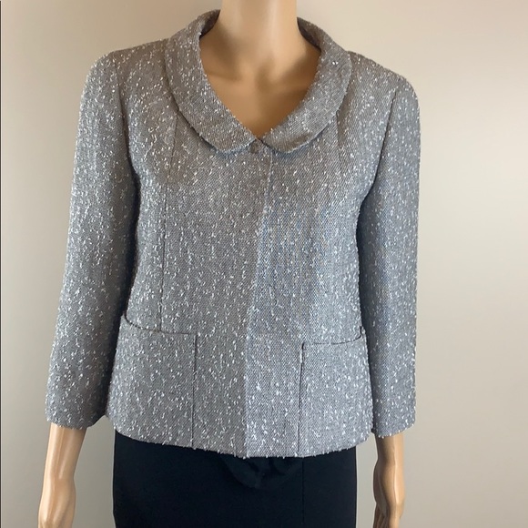 Chanel silver cropped jacket Size 38/US 6 - Picture 2 of 8